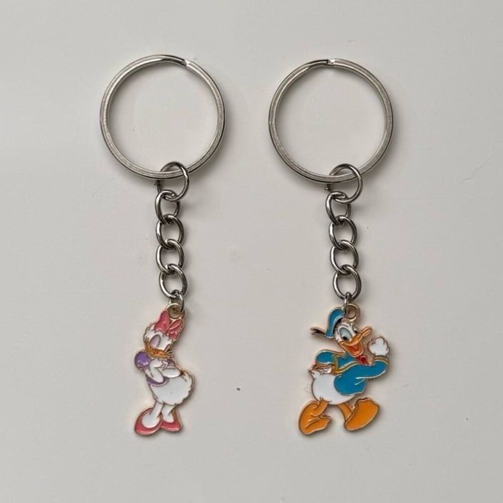 Donald Duck And Daisy Duck Matching Keychain Set